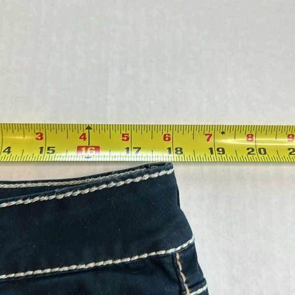 Hydraulic “Addison” Super Skinny Embellished Whiskered Black Jeans. Size 17/18 - Picture 12 of 16